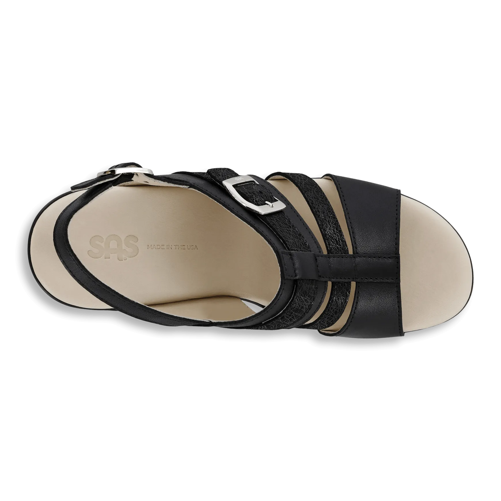 SAS Layla - T Strap Wedge Sandal